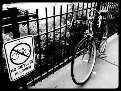 locked bycicle