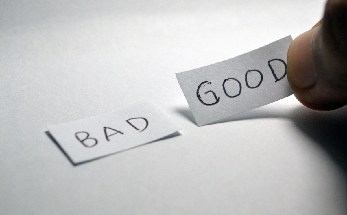 Bewertungen von gut oder schlecht müssen nicht immer schwer sein.