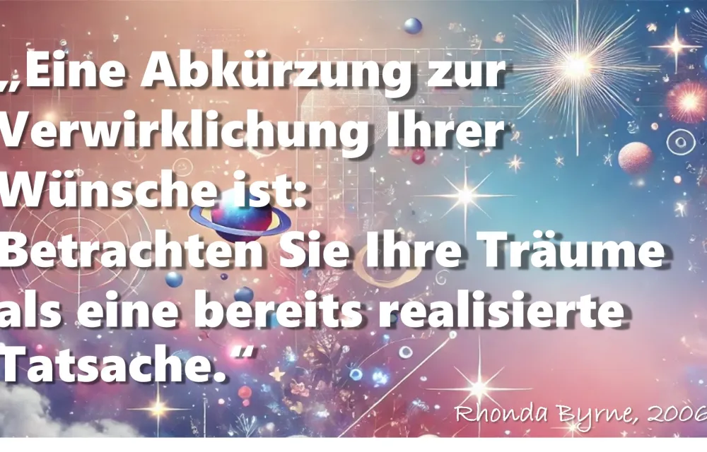 Was ist dran am Manifestieren? Das Universum als schwieriger Gesprächspartner