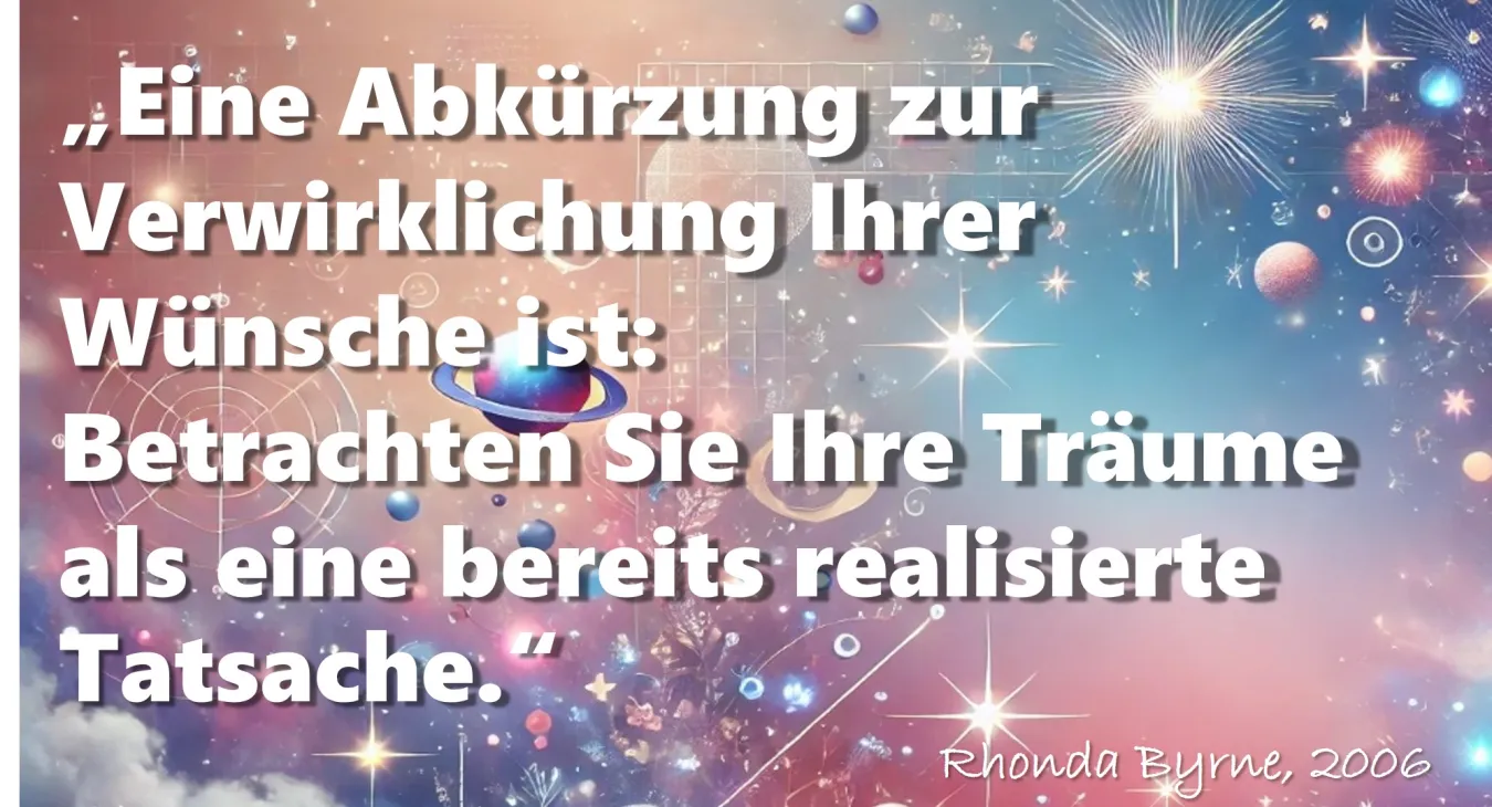 Was ist dran am Manifestieren? Das Universum als schwieriger Gesprächspartner